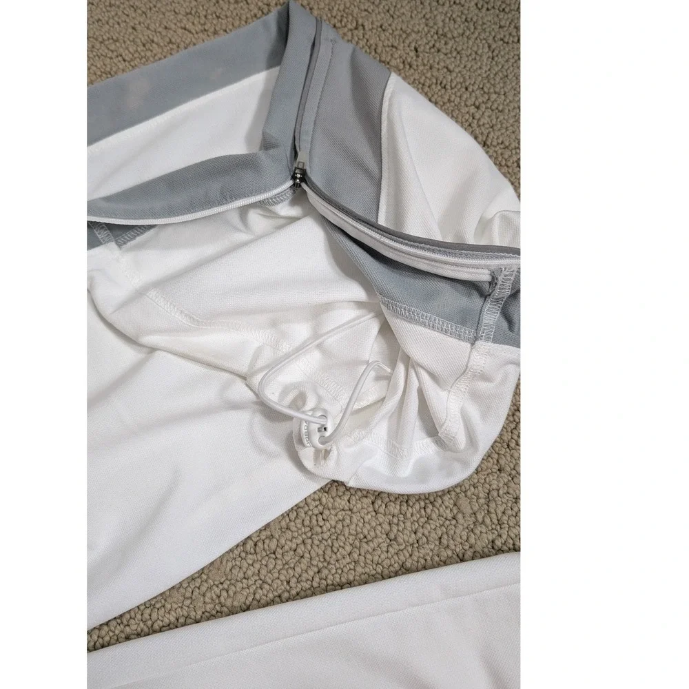 Jordan Flight Track Pants‎ Mens Medium White Gray Snap Side Athletic Vintage Y2K